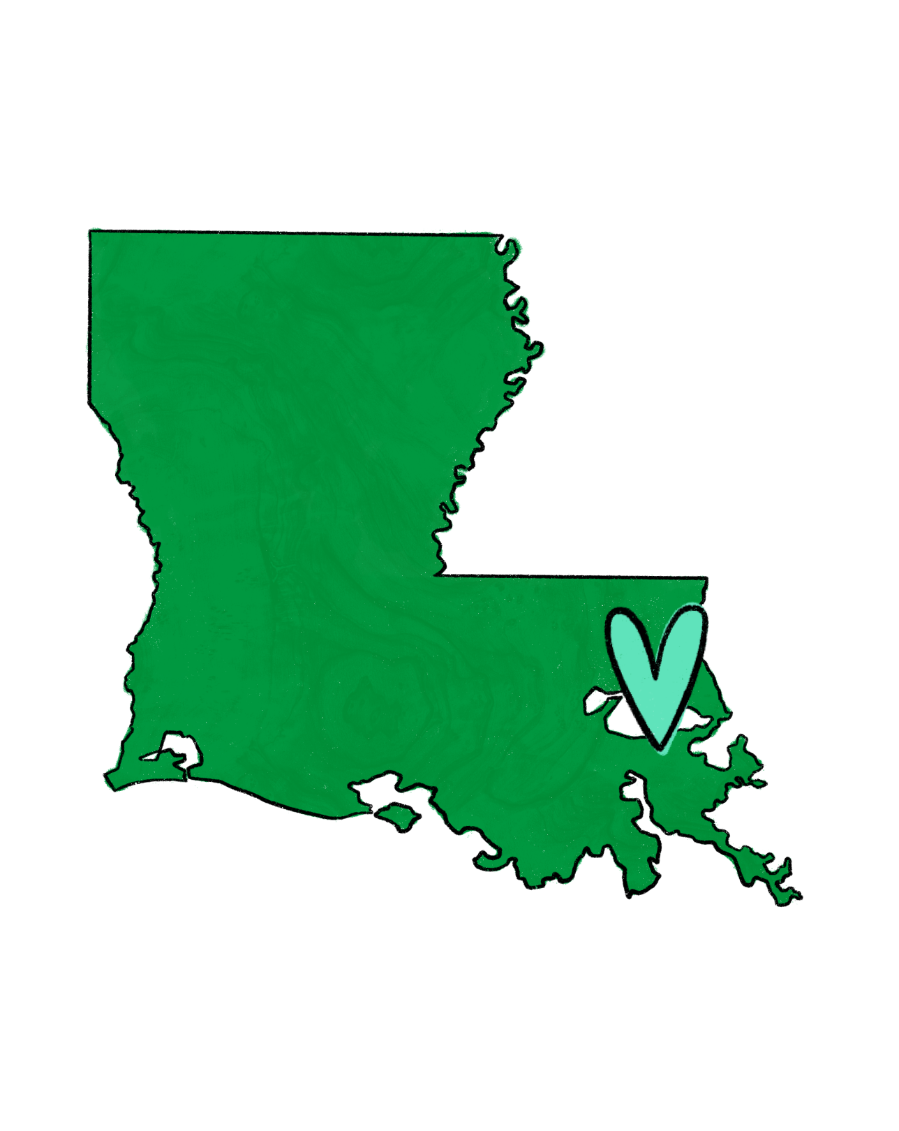 gofundme-NOLA-parade-hub_350x440 Green Louisiana with a green heart